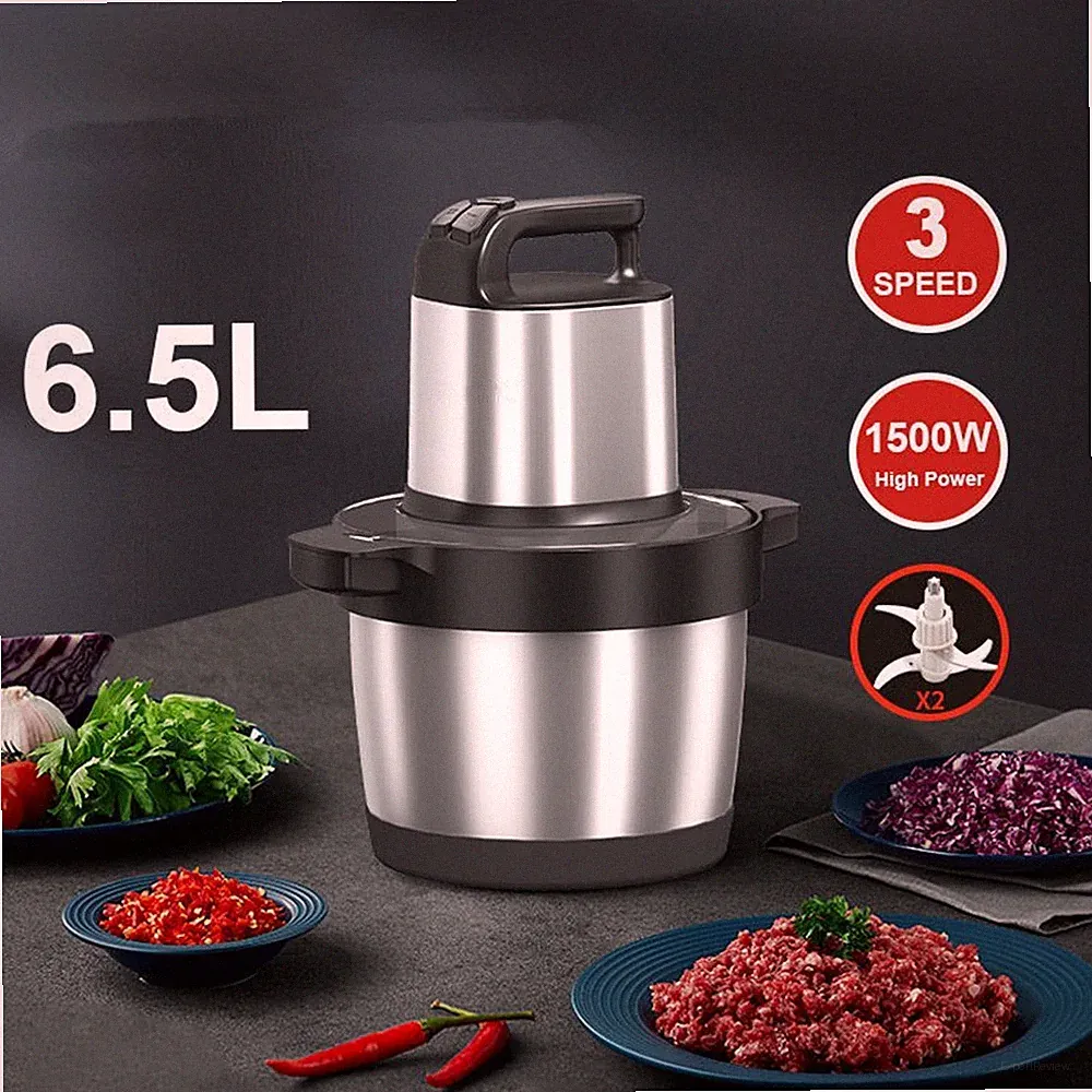 3 Speed Electric Food Processor Meat Grinder Vegetable Chopper Food Maker