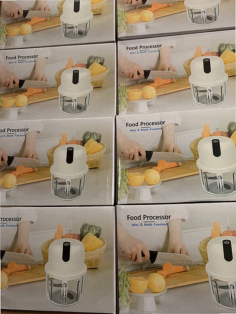 300ML Electric Glass Food Processor USB Charge Mini & Multi - Meat- Vegetables