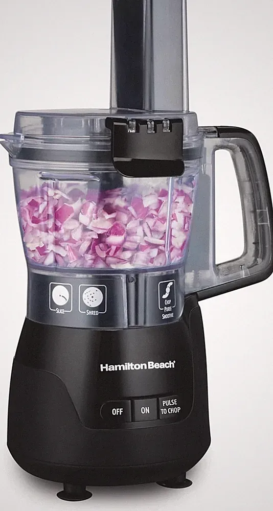 4 Cup Mini Food Processor 250W Vegetable Chopper Black Stainless Blade