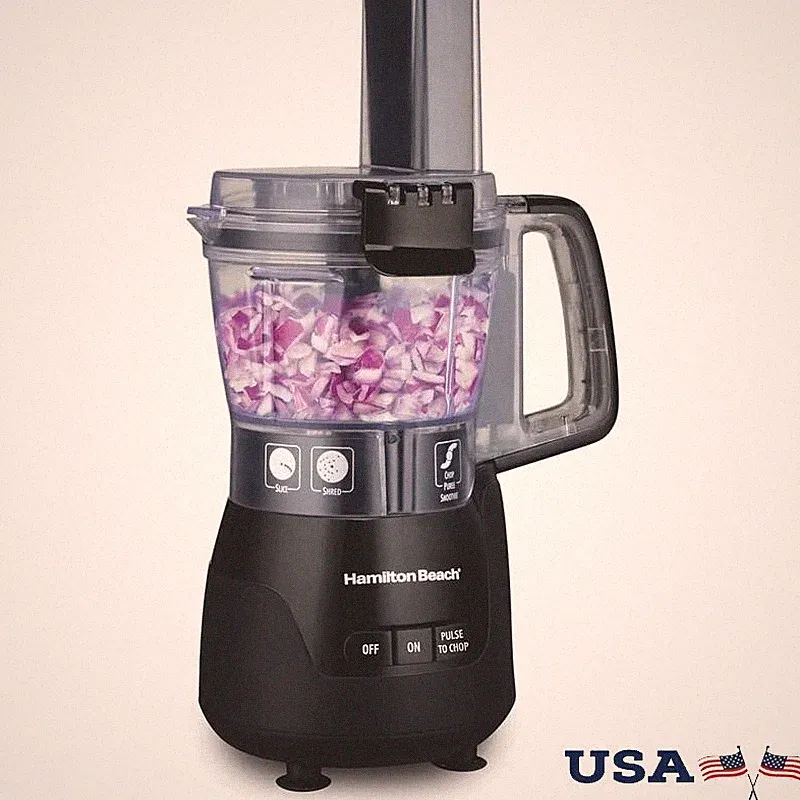 4 Cup Mini Food Processor Vegetable Chopper Slicer Shredder Puree Compact Design