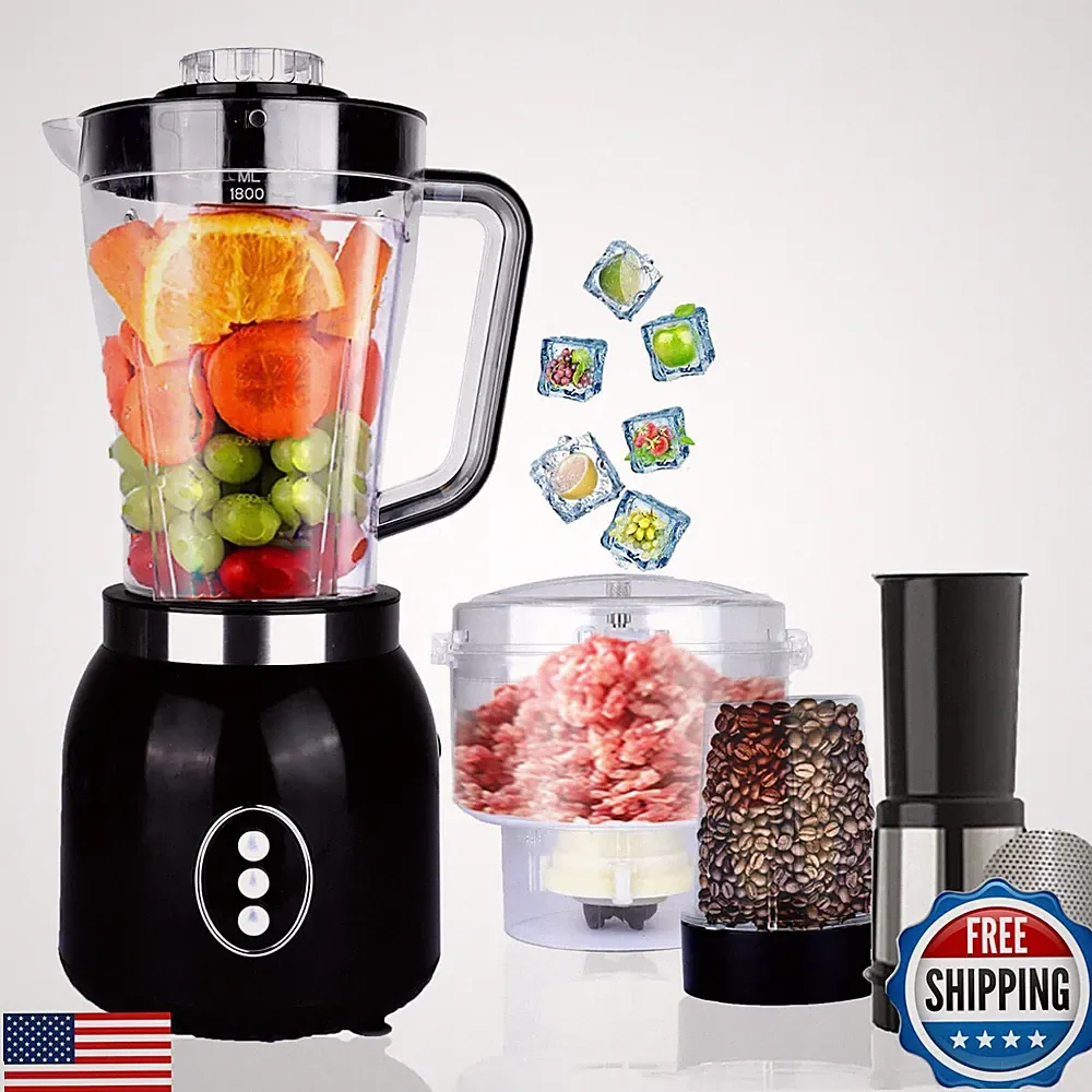 4 in 1 Blender and Food Processor Combo for Kitchen,Blender for Shakes and Sm