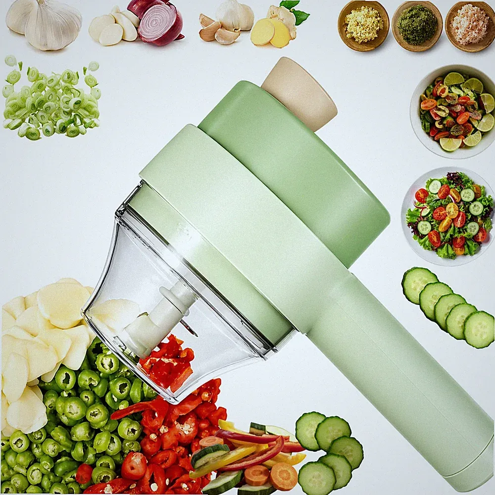 4 in 1 Electric Vegetable chopper hand held, Ninja Food Chopper, Mini Fruit S...