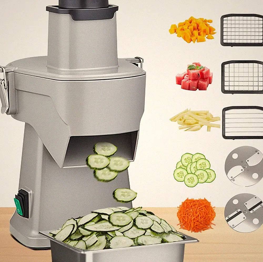 4-in-1 Electric Vegetable Chopper & Slicer for Home & Commercial Use