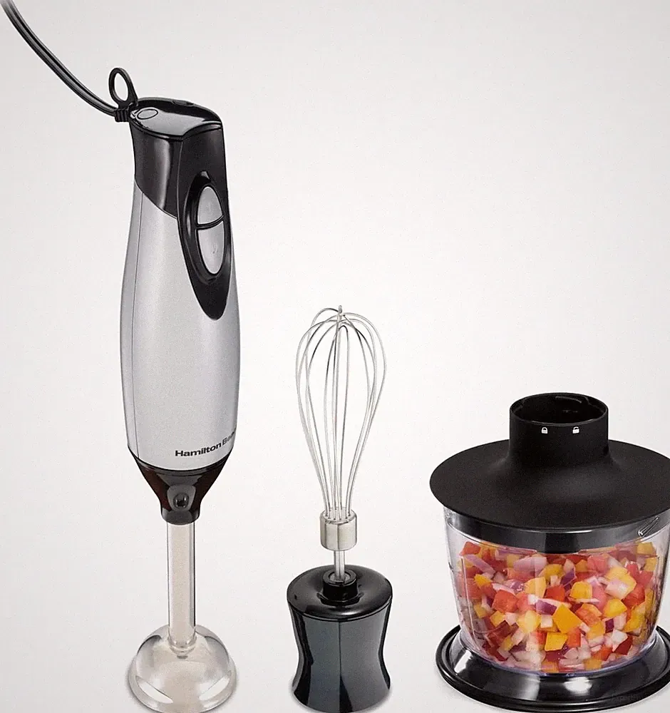 4-in-1 Immersion Hand Blender Whisk Chopper 225W Stainless 59765