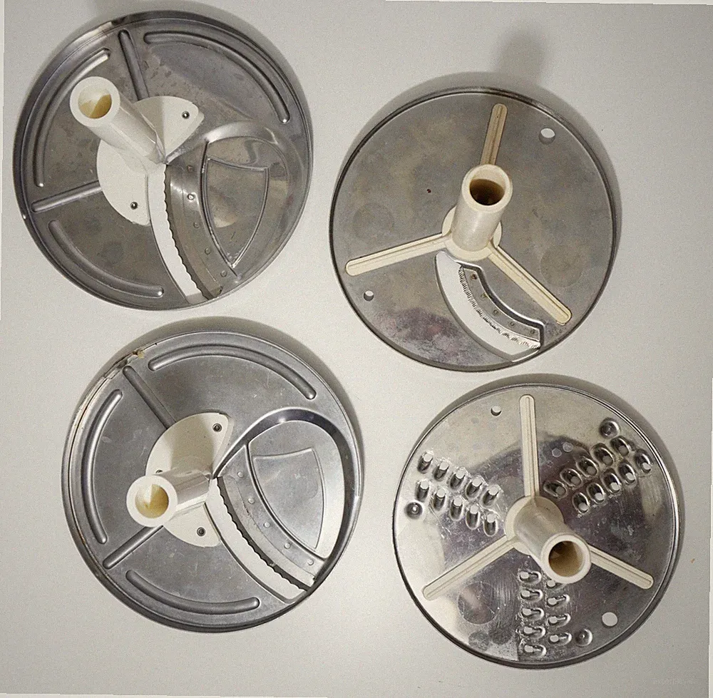 4 Replacement Disc Blades Cuisinart Food Processor CFP-9 Vintage