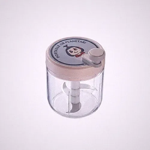 400ML Manual Vegetable Chopper Hand Food Processor Garlic Onion Cutter 3 Blade