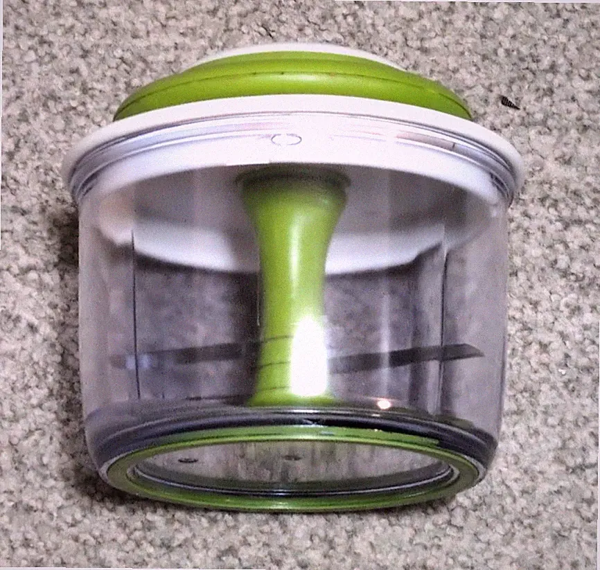 5" Chef'n Green Food Chopper Manual Processor Pull Cord VeggiChop 3 Pcs