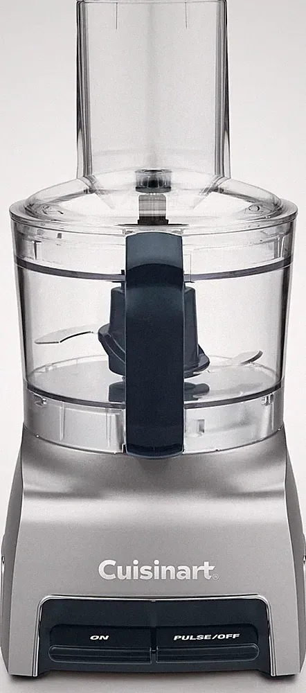 5‑Cup Chop & Shred Food Processor, Compact Food Chopper, Easy‑Store Design, Silv