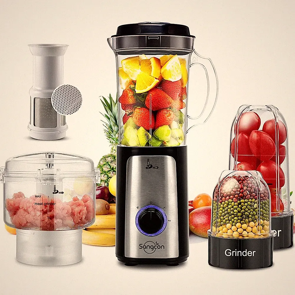 5 in 1 Blender and Food Processor Combo Electric Kitchen Blender Processor