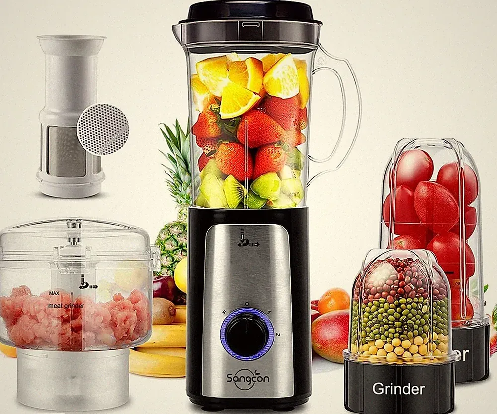 5 in 1 Blender and Food Processor Combo for Kitchen Meat Vegetable High Speed