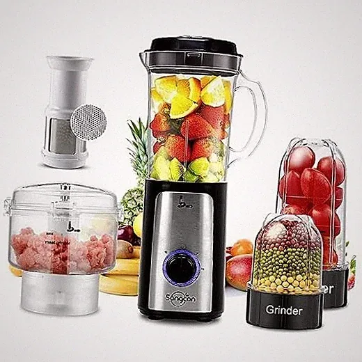 5 in 1 Blender and Food Processor Combo for Kitchen, Small Electric Food