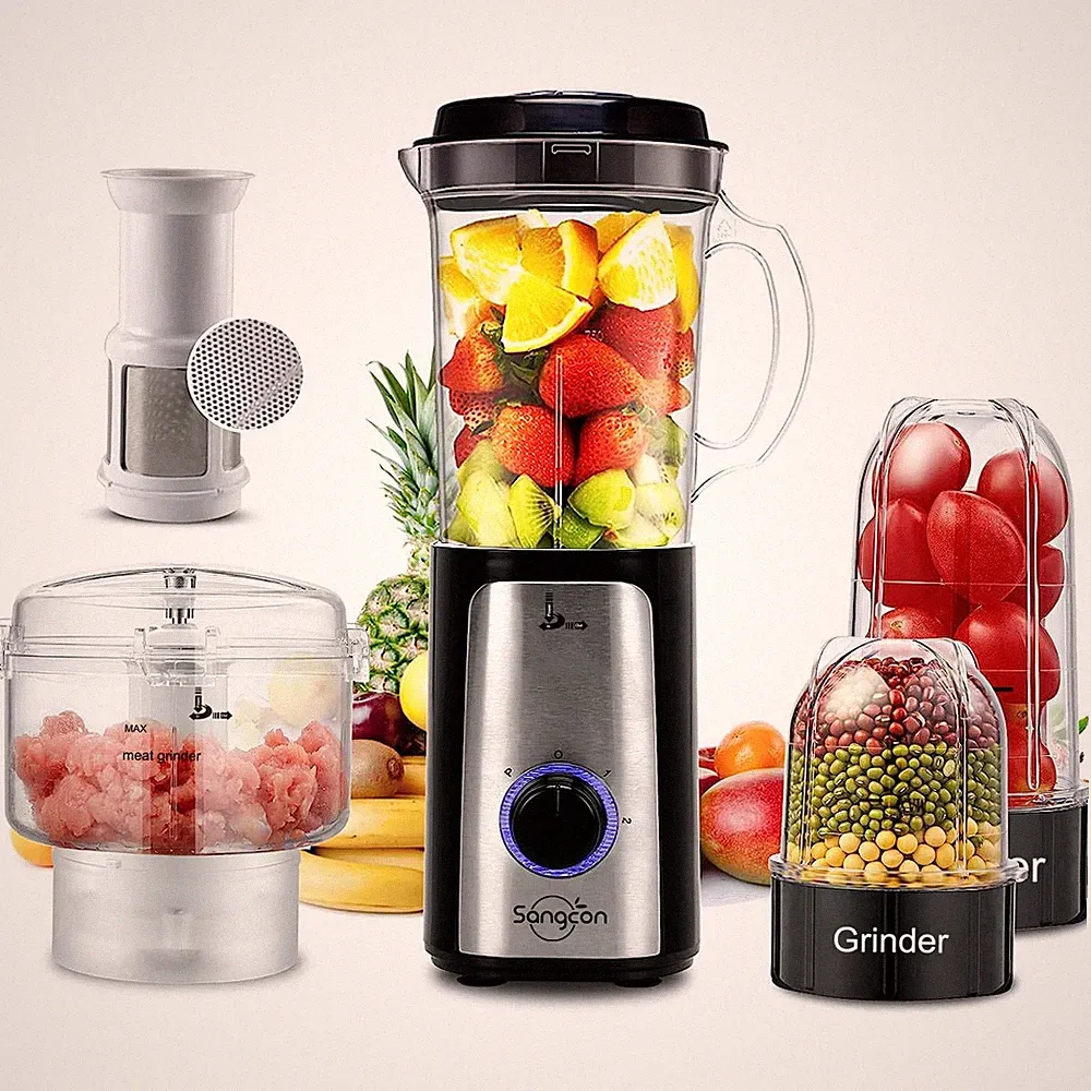 5 in 1 Blender and Food Processor Combo for Kitchen, Small Electric Food Chop...