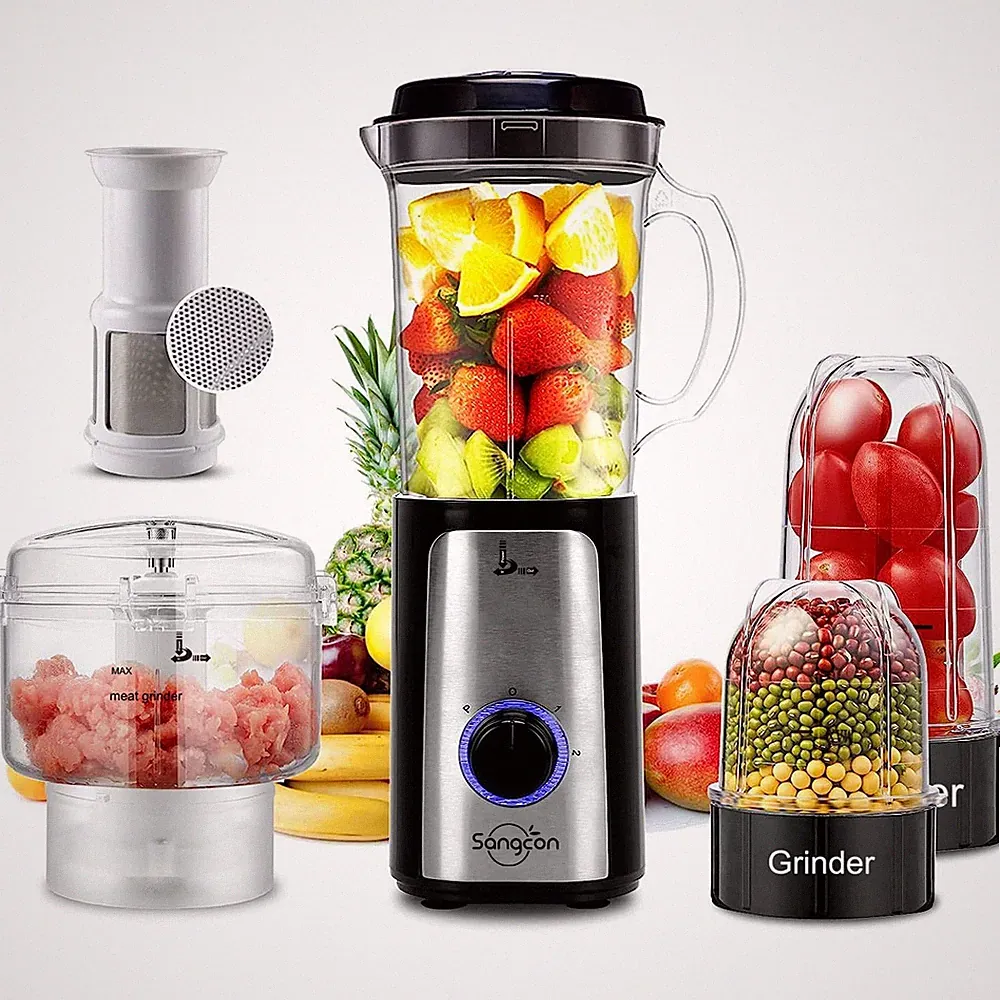 5 in 1 Blender and Food Processor Combo for Kitchen, Small Electric Food Chopper