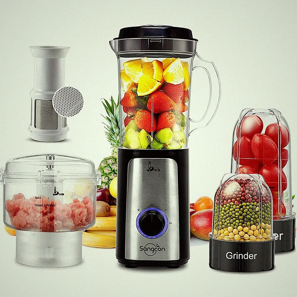 5 in 1 Blender and Food Processor Combo for Kitchen, Small Electric Food Chopper