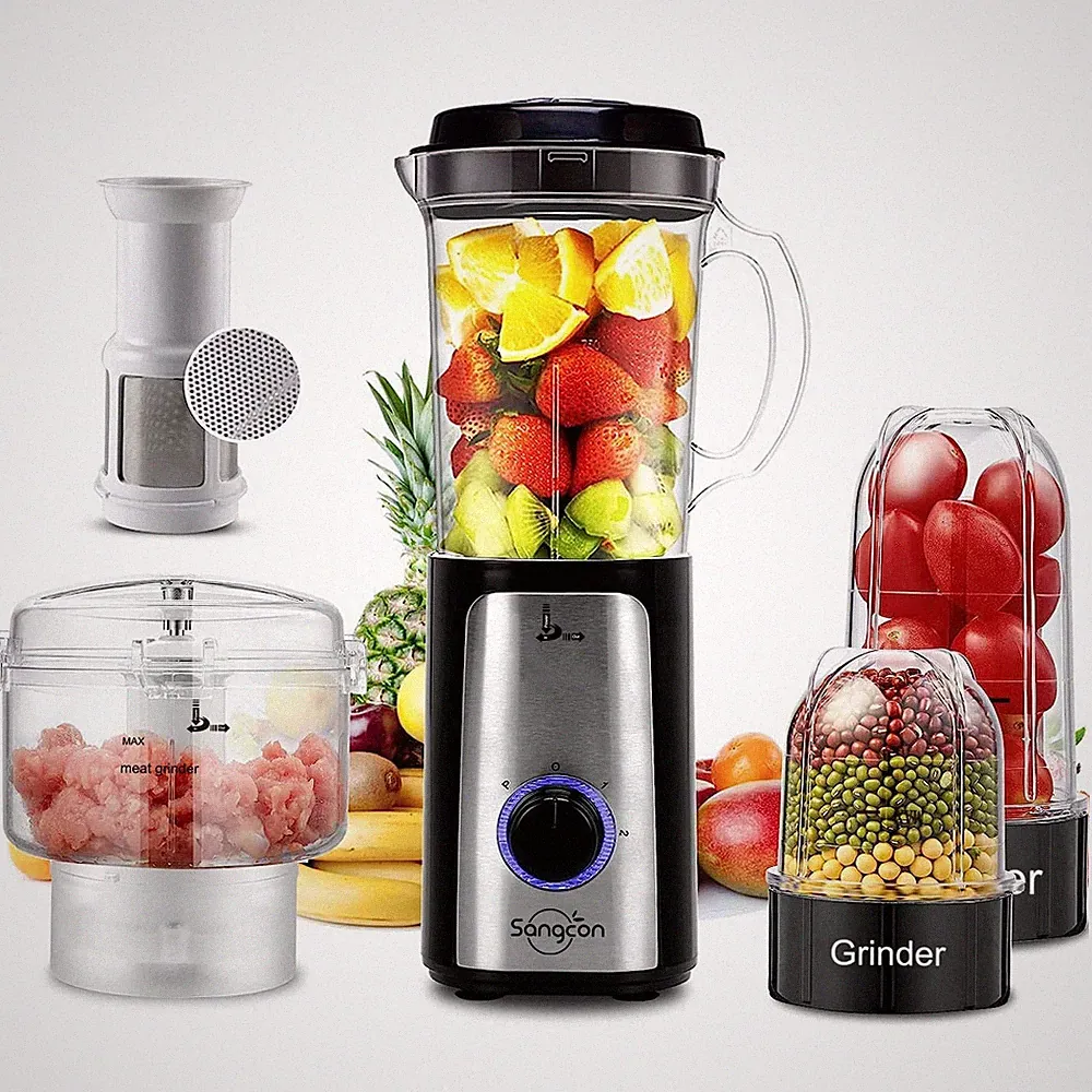 5 in 1 Blender and Food Processor Combo for Kitchen, Small Food Chopper for M...