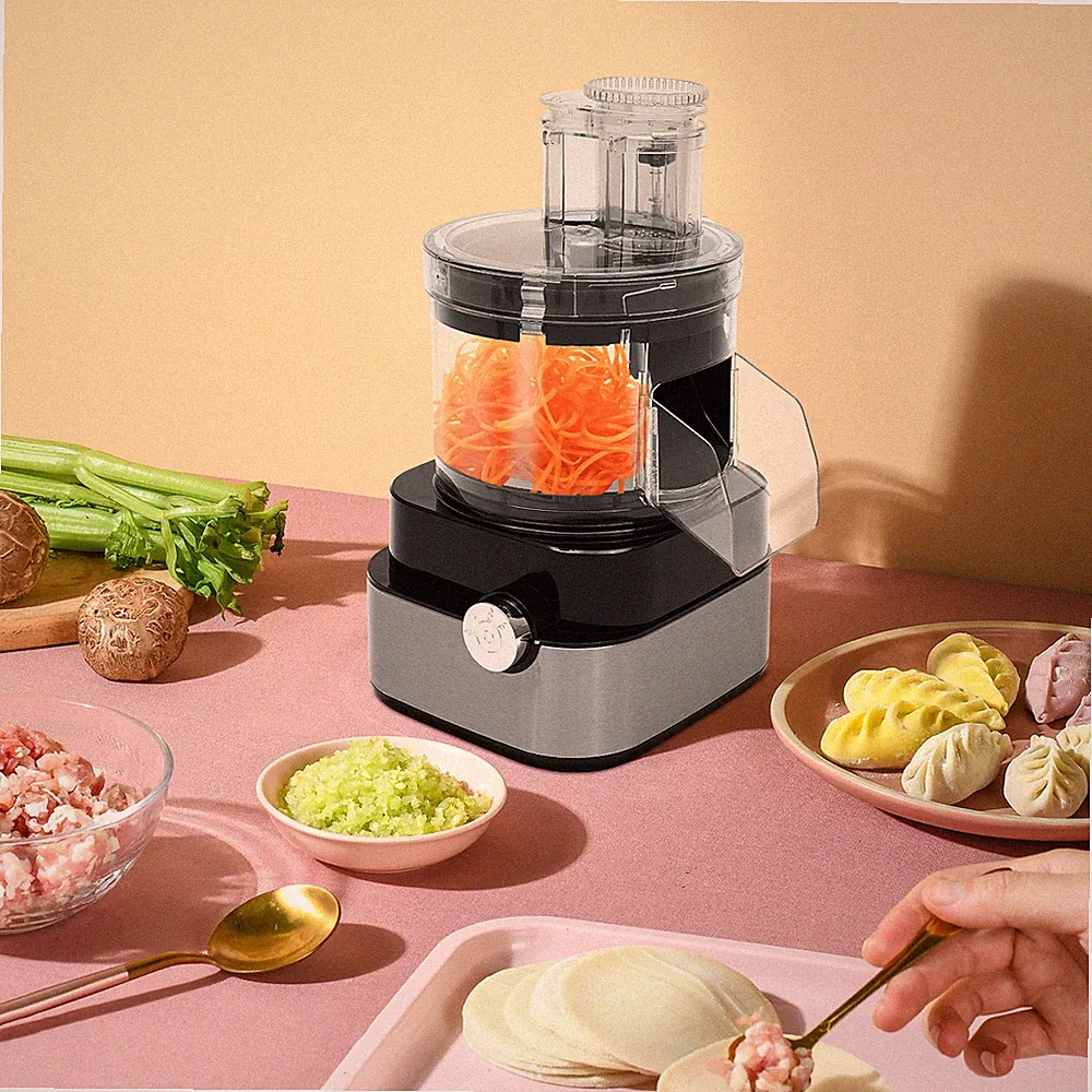 5-In-1 Commercial Electric Vegetable Dicer Chopper Shredder Food Processor 600W