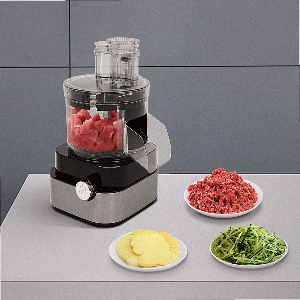 5-In-1 Commercial Electric Vegetable Dicer Chopper Shredder Food Processor 600W