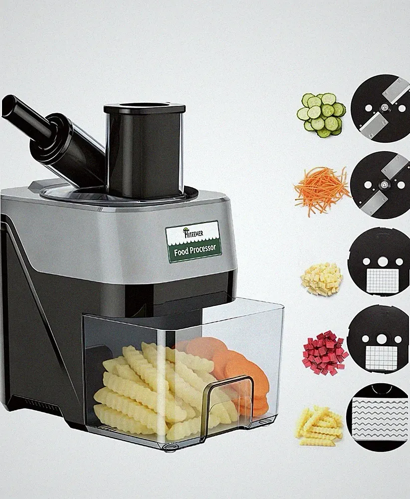 5-In-1 Electric Vegetable Chopper, Commercial Vegetable Slicer Food Processor...