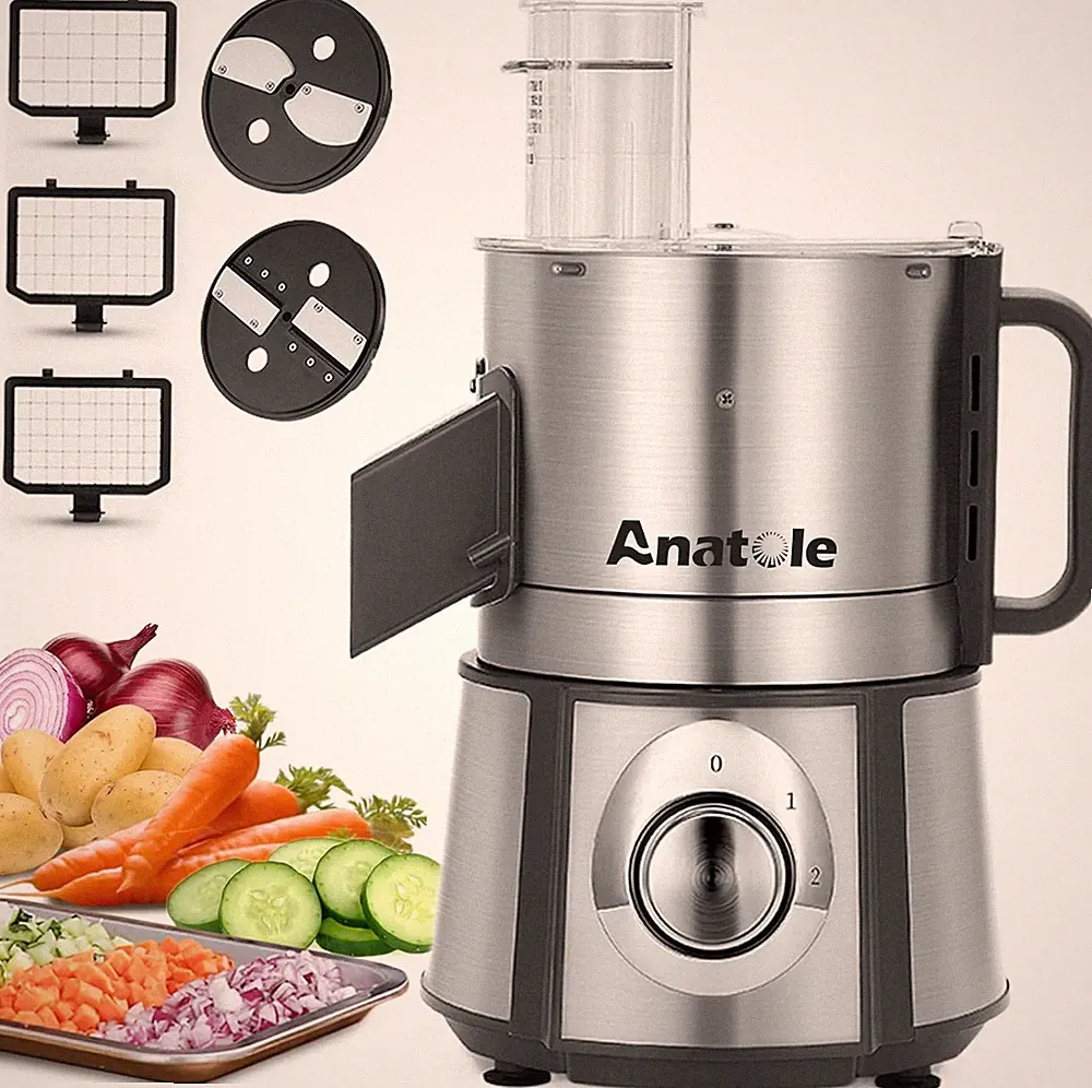 5-in-1 Electric Vegetable Dicer & Slicer - 16-Cup Food Processor Powerhouse
