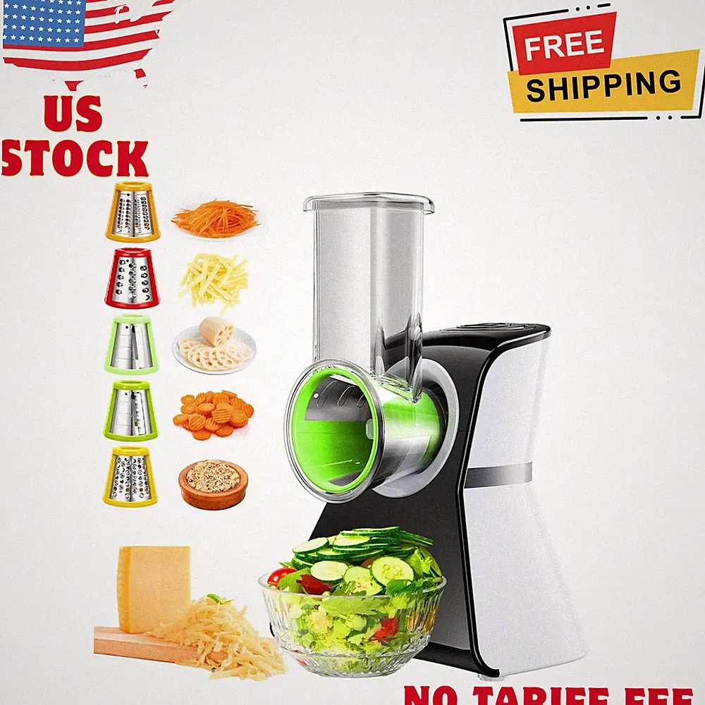 5 in 1 Electric Vegetable Slicer and Cheese Grater Kitchen Food Processor