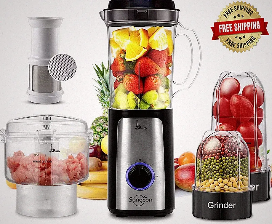 5 in 1 Food Processor and Blender Combo for Kitchen, 350W High Speed Blenders