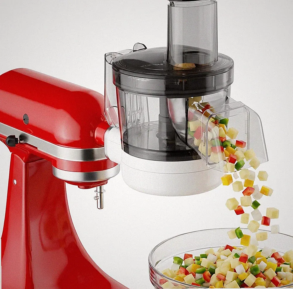 5-In-1 Food Processor Attachment for Kitchenaid, Multifunctional Chopper with Di