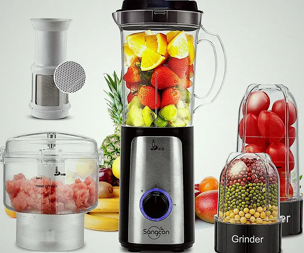 5-in-1 High-Speed Blender and Food Processor for Smoothies and Chopping