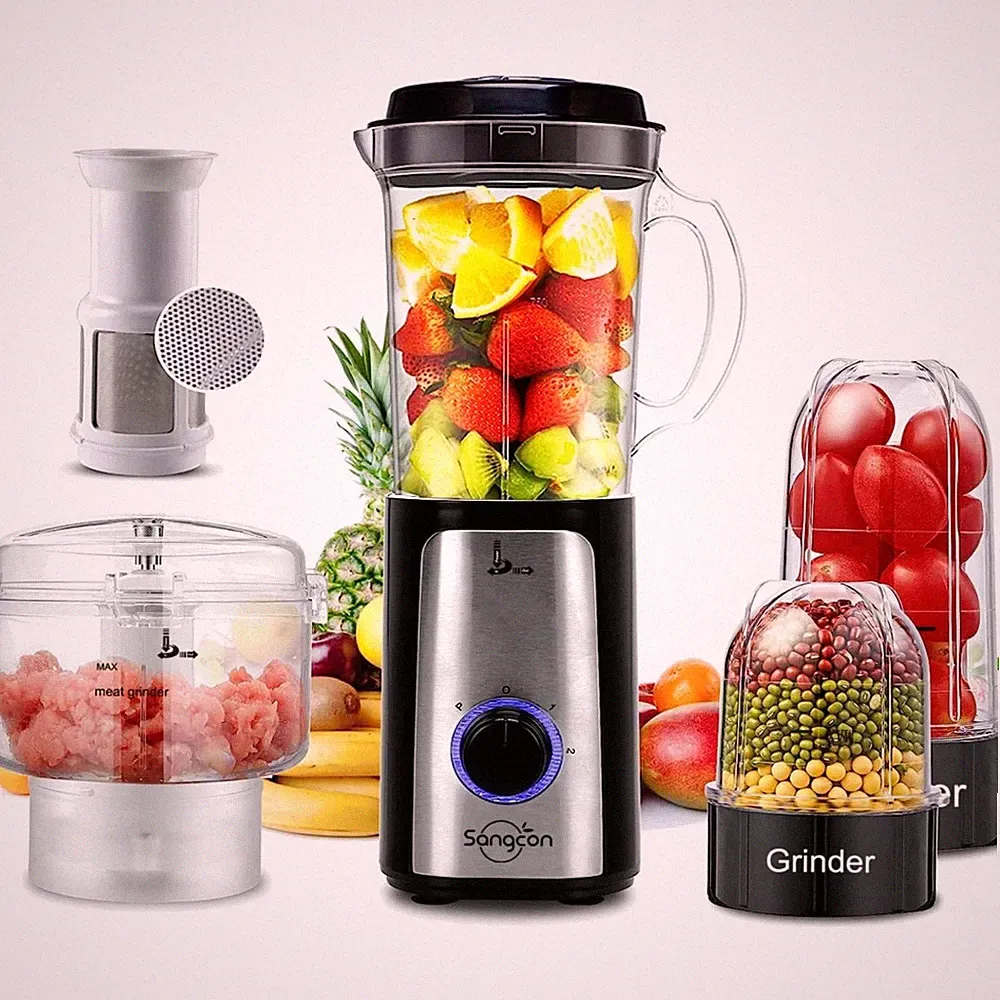 5 in 1 Kitchen Blender Food Processor Combo High Speed 350W Multi-Function