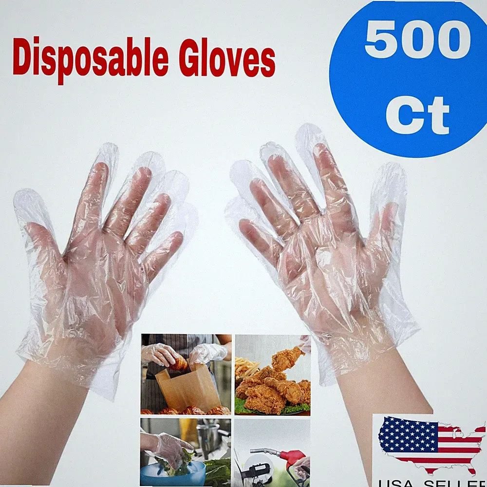pink food prep gloves disposable