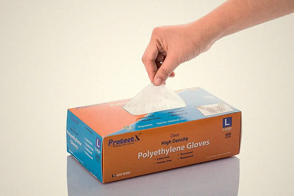 500 Pieces Food Prep Gloves, Plastic Gloves Disposable for Cooking without La...