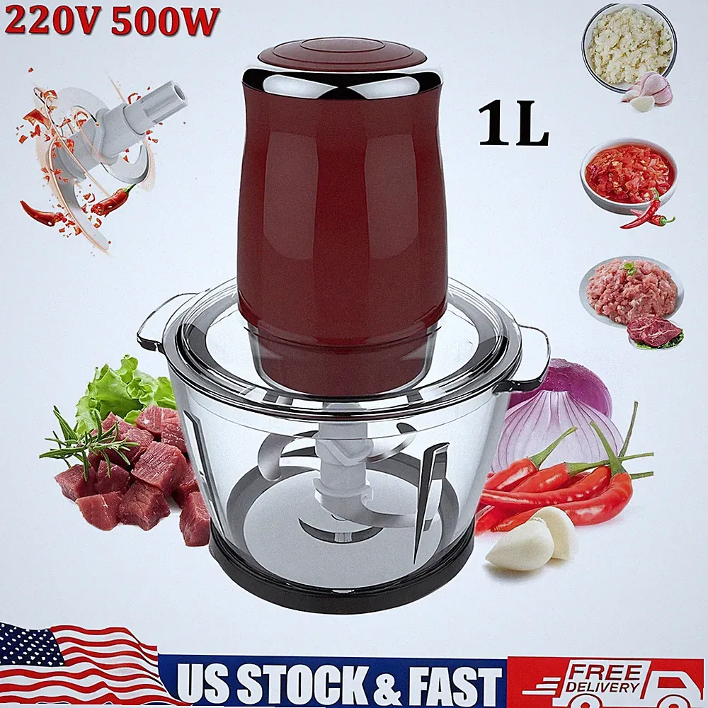 500W Electric Meat Grinder Fruit Blender Vegetable Chopper Food Processor 220V