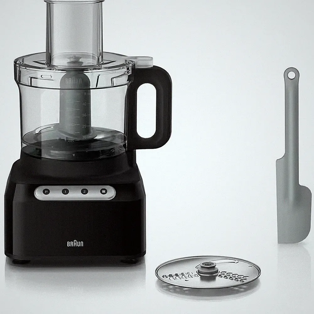 550-Watt Easy Prep 8-Cup Food Processor, Black 2-Speeds Pulse Mode
