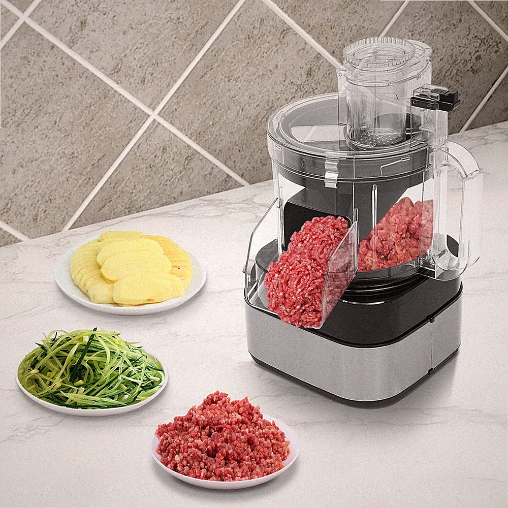600W 5-In-1 Electric Vegetable Dicer Chopper Shredder Commercial Food Processor