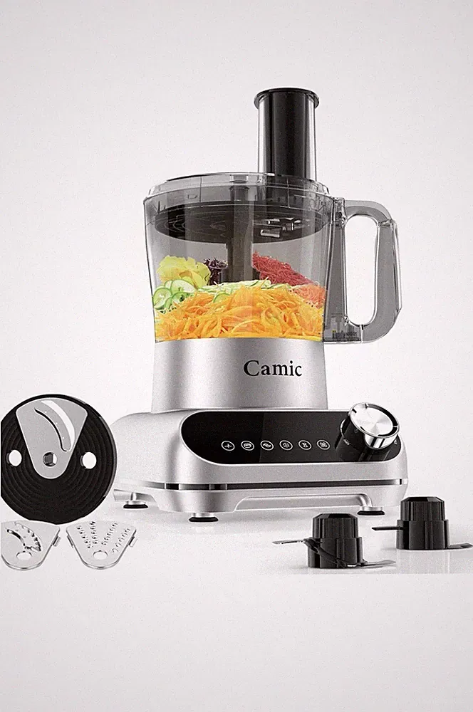 600W Food Processor, 72OZ Large Capacity Countertop Electric Vegetable Choppe