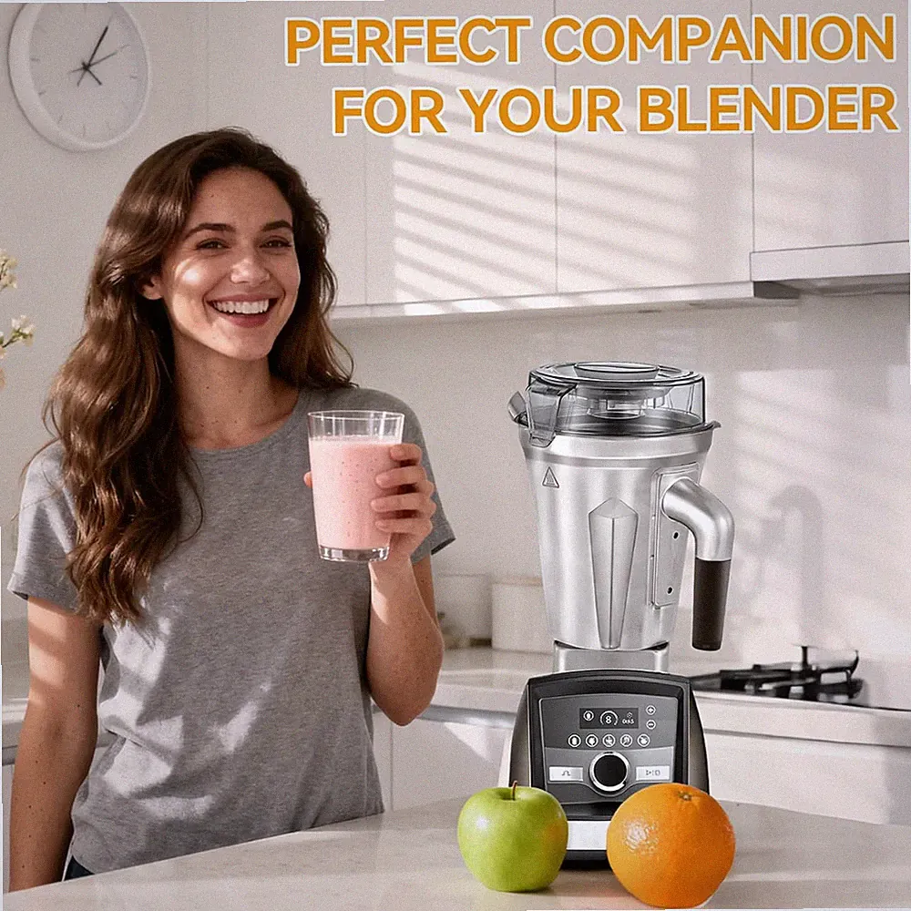 64-Ounce Stainless Steel Container for Vitamix Blenders, Stainless Steel Blen...
