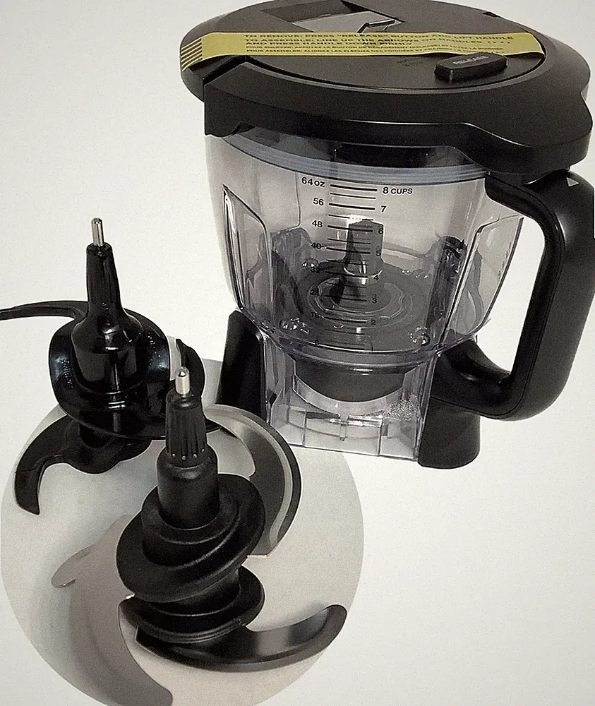 64oz (8 Cup) Food Processor Bowl Locking Lid Blade Kit ONLY for Ninja BL640