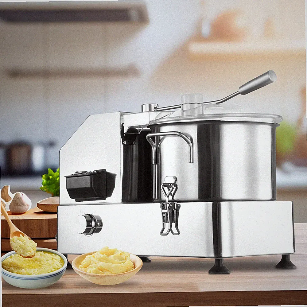 6L Commercial Food Processor Electric Vegetable Fruit Meat Cutter Food Chopper