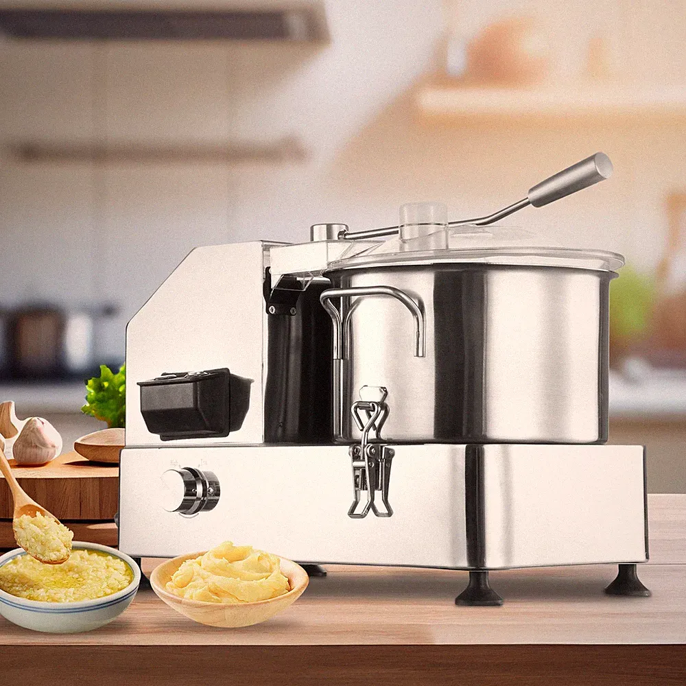 6L Commercial Food Processor Electric Vegetable Fruit Meat Cutter Food Chopper