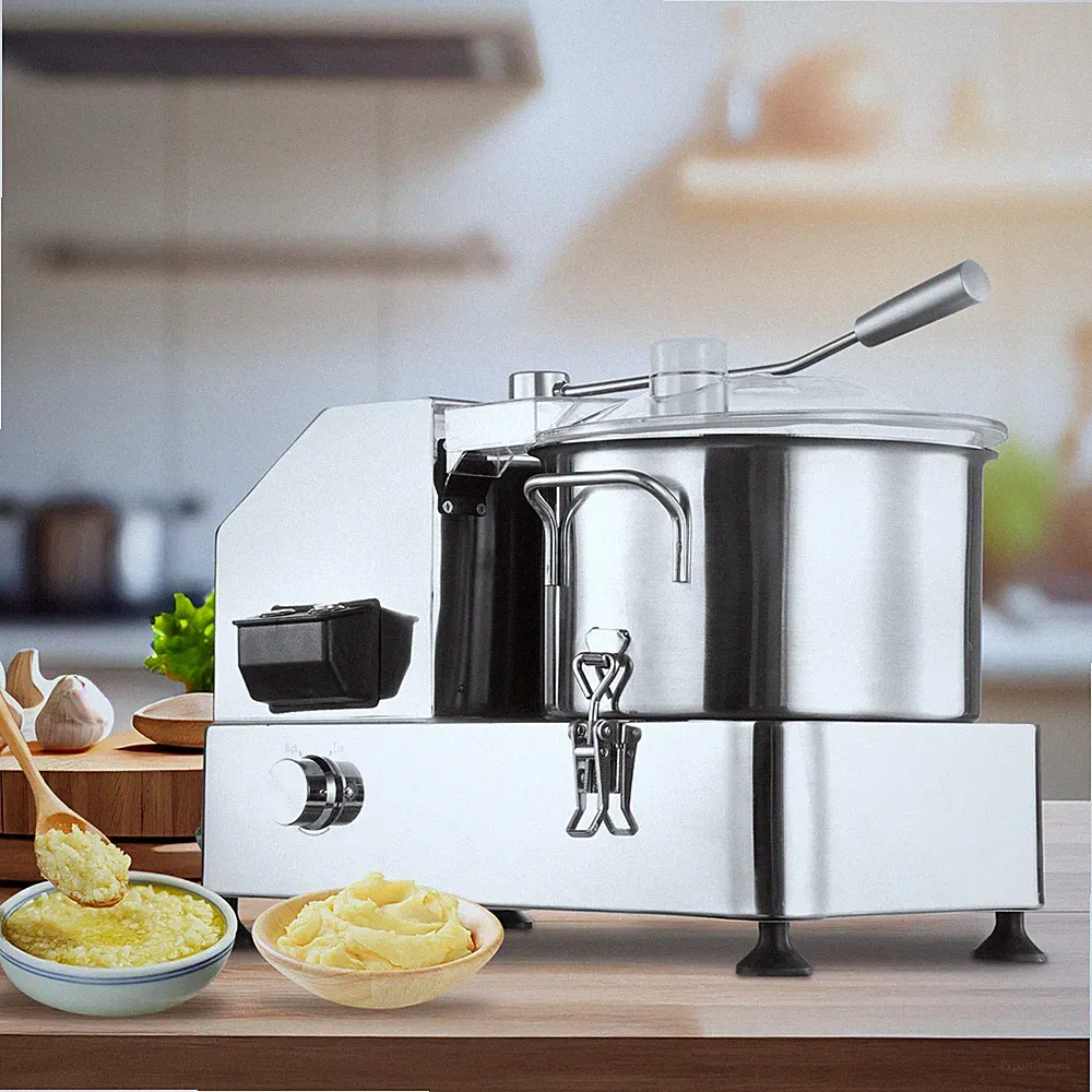 6L1800W Commercial Food Processor Electric Vegetable Fruit Meat Cutter Food Chop