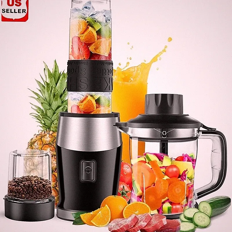 700W Portable Blender & Food Processor Combo Smoothies Shakes & Juices New
