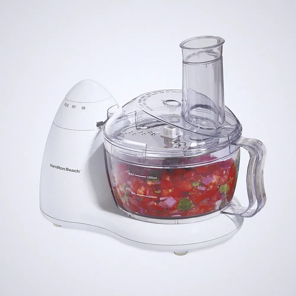 8 Cup Electric Food Chopper & Mini Food Processor White