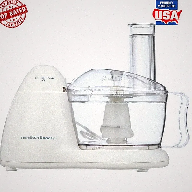 8 Cup Food Processor 300W Motor Chopping Blade Shredding Disc Secure Storage New