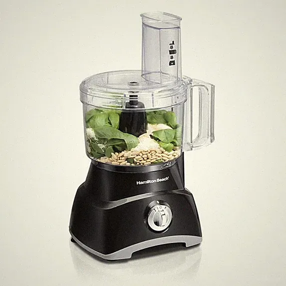 8 Cup Food Processor and Chopper with Large Chute, Black