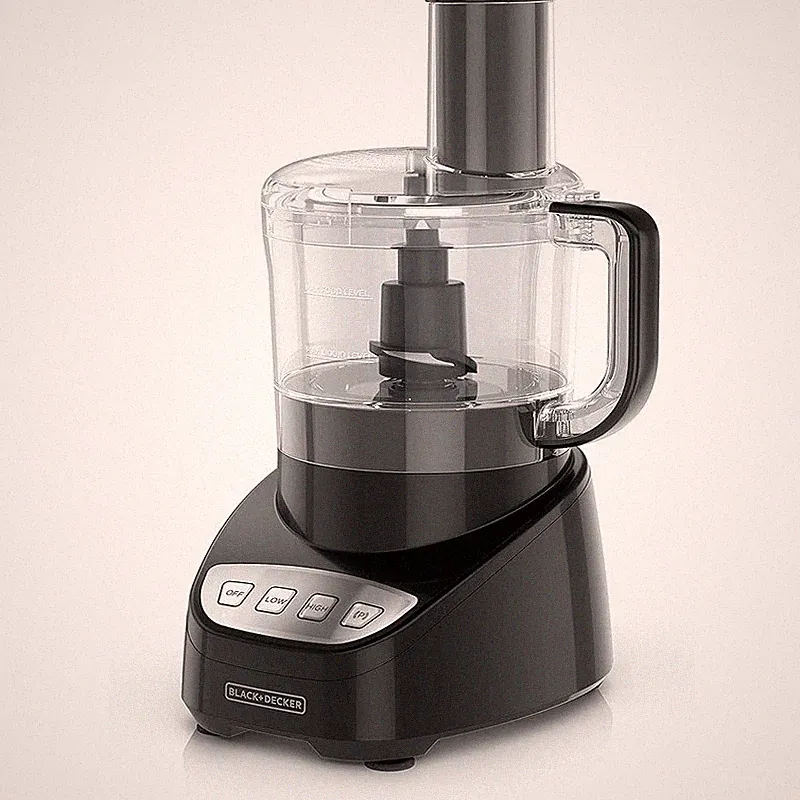 8-Cup Food Processor and Vegetable Chopper Stainless Steel Blade 450W