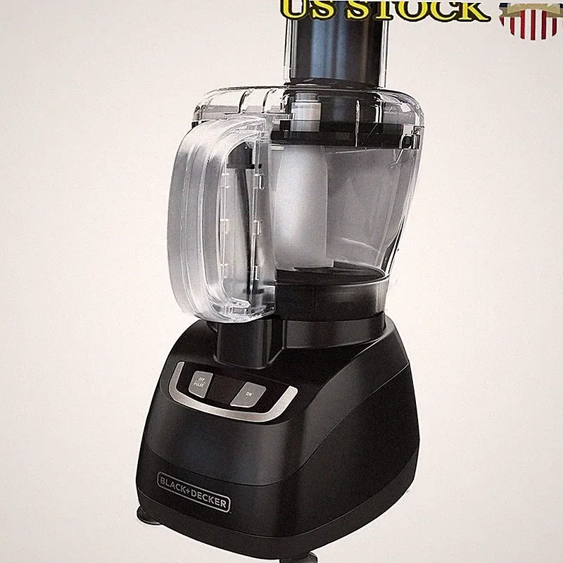 8-Cup Food Processor W/ Food Chute Safety Lock Dishwasher Safe Parts Manual Use