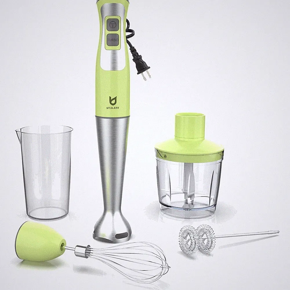 8-Speed Hand Blender with Chopper Kit
