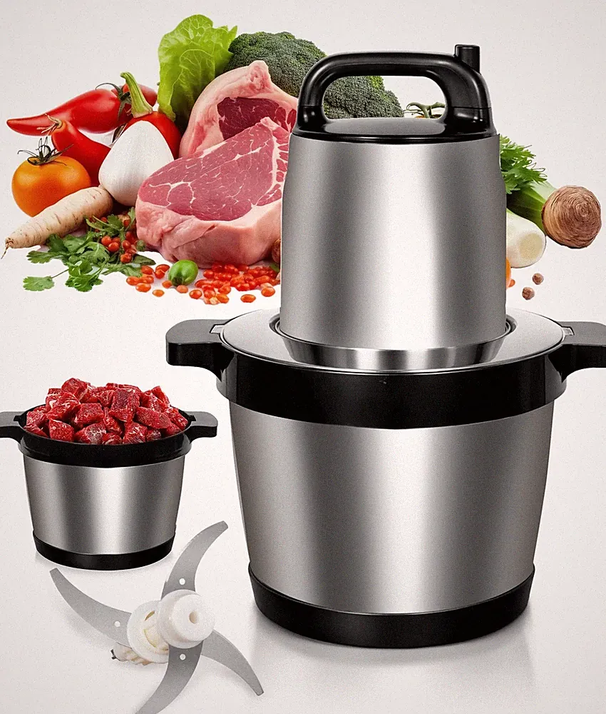 8L Meat Grinder for Home use, 1200W Large Food Processor，26-Cup Meat Grinder...
