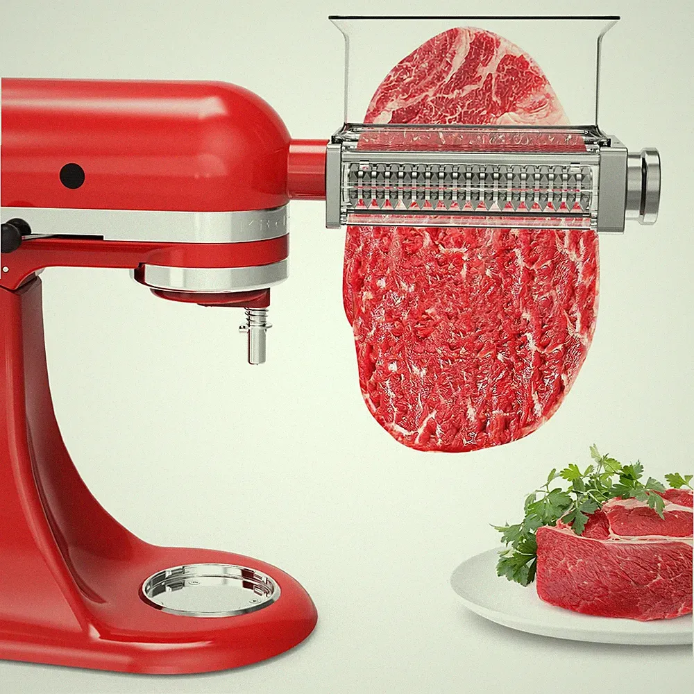 Adjustable Meat Tenderizer Attachment for KitchenAid Stand Mixers – 3 Thickne...