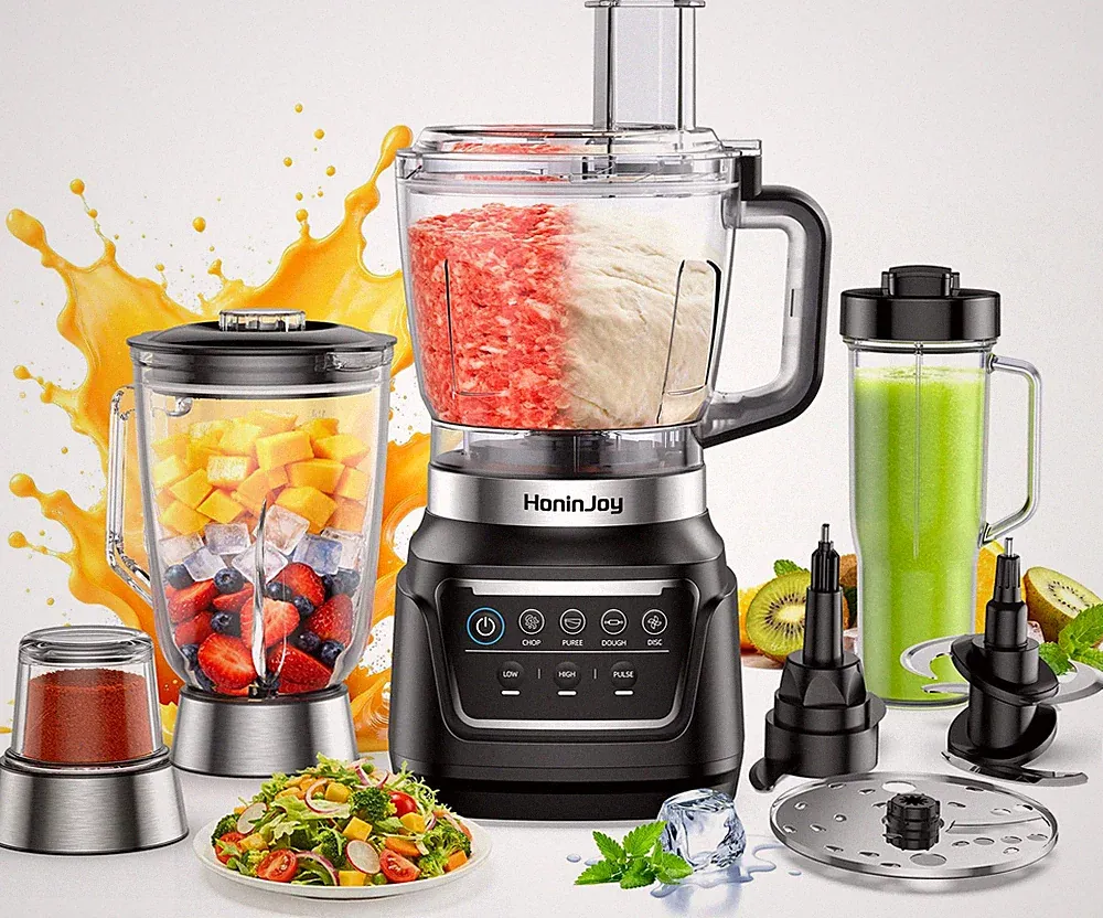 All-in-Blender & Food Processor, 10-in-1 Professional Blender for Smoothies,...