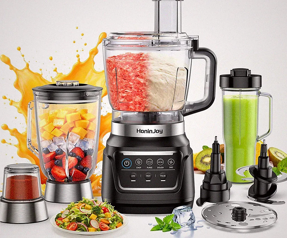 All-in-One Blender & Food Processor, 10-in-1 Professional Blender for Smoothi...